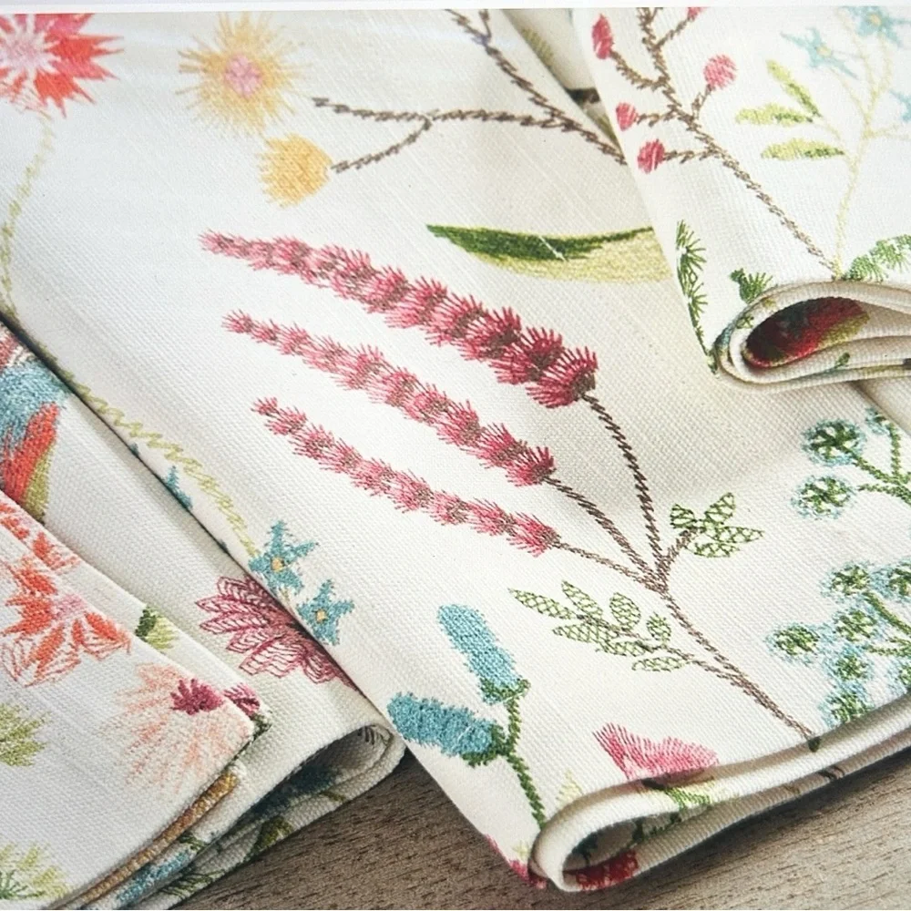Pottery Barn Spring Garden Cotton Napkins Set of 4 20